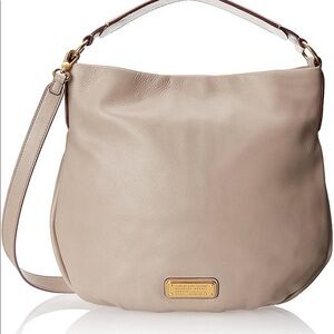 Marc By Marc Jacobs Taupe Greyge Leather Hobo Bag
